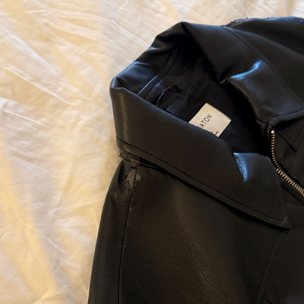 Aritzia Babaton Leather Bomber - Picture 3 of 6
